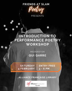 intro to performance poetry workshop - Qui Qarre
